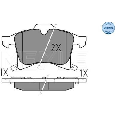 Bremsbelagsatz Opel P. Astra/Combo/Meriva/Zafira 01- Mit Sensor | 025 283 3219/W