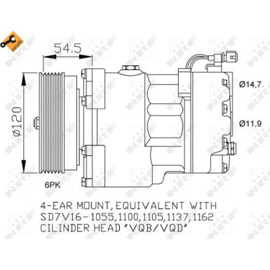 Kompressor, Klimaanlage | NRF32033