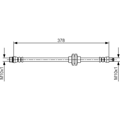 Bremsschlauch | OPEL | 1987481707