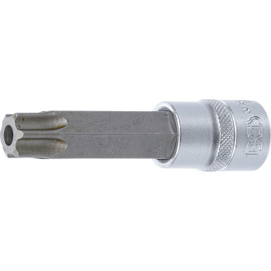 BGS Bit-Einsatz | Länge 100 mm | Antrieb Innenvierkant 12,5 mm (1/2"""") | T-Profil (für Torx) mit Bohrung T80 | 5184-TB80