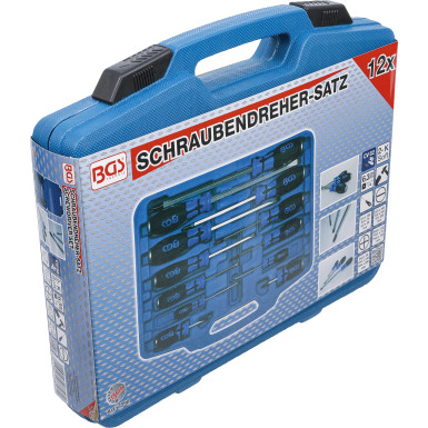 BGS Schraubendreher-Satz | mit 6,3 mm (1/4"""") Innenvierkant | 12-tlg | 7896