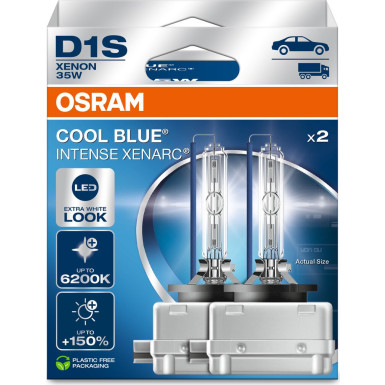 OSRAM D1S 35W PK32d-2 XENARC COOL BLUE INTENSE NextGen. 6200K +150% 2st.