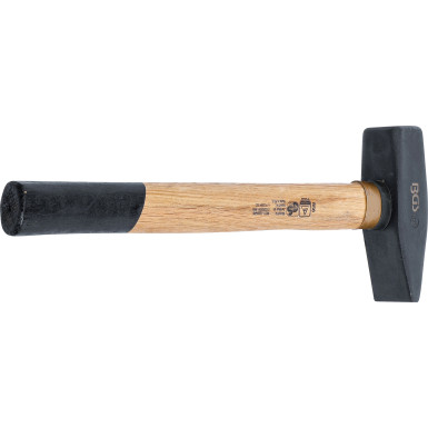 BGS Schlosserhammer | Holz-Stiel | DIN 1041 | 1000 g | 856