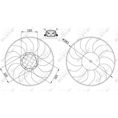 Lüfter, Motorkühlung | NRF47666