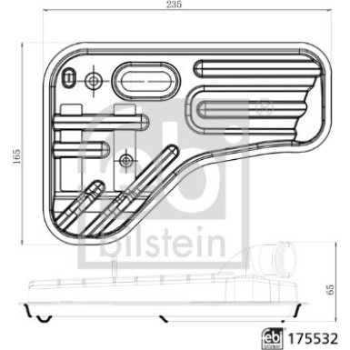 FEBI BILSTEIN Hydraulikfilter, Automatikgetriebe | 175532