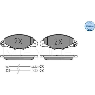 Bremsbelagsatz Citroen P. Xantia 98- Mit Sensor | 025 231 3518/W