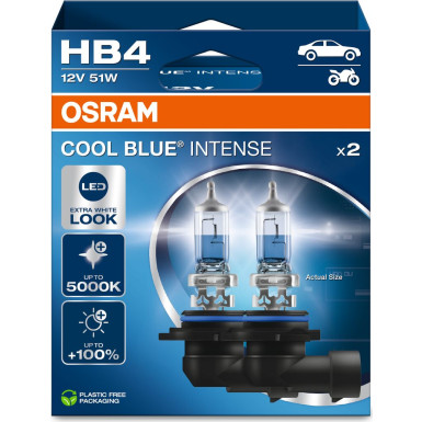 OSRAM HB4 12V 51W P22d Cool Blue INTENSE NextGen. 5000K 100%