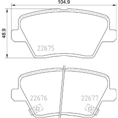 BREMBO Bremsklötze HA | HYUNDAI i30 KIA Ceed 16 | P 30 109