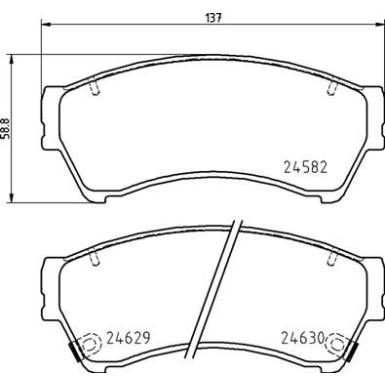 BREMBO Bremsklötze VA | MAZDA 6 07-13 | P 49 060