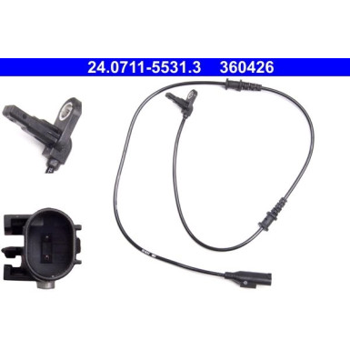 ATE ABS Sensor | 24.0711-5531.3