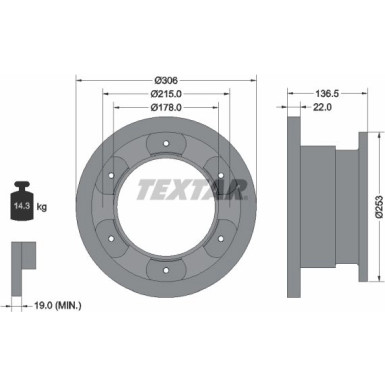 Bremsscheibe Iveco T. Daily 65C15 | 93127300