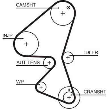 Zahnriemensatz inkl.Wapu | FORD Fiesta,Focus,Fusion 01 | KP25587XS