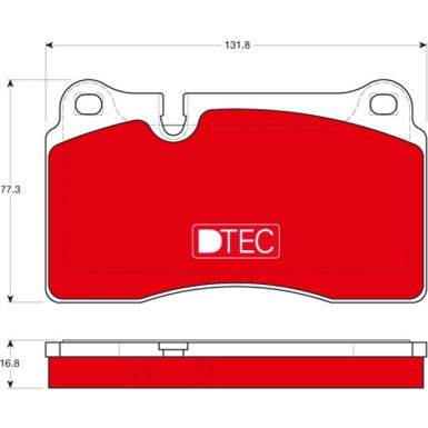 Bremsbelagsatz Vw P. Touareg 3.0-6.0 04- Dtec Cotec | GDB1670DTE