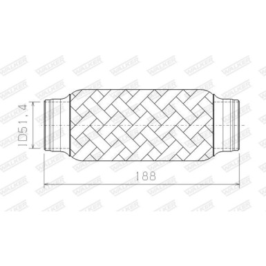 Flexrohr ohne Rohr | DM 51 L 190mm | 5320