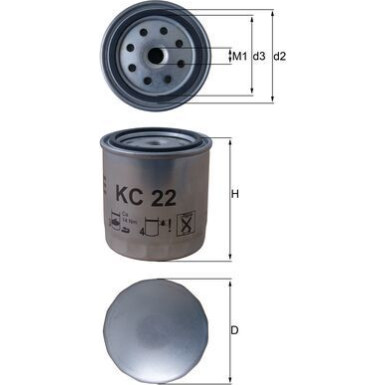 KNECHT Kraftstofffilter | KC 22