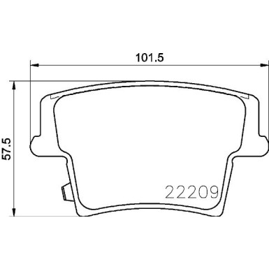 BREMBO Bremsklötze HA | CHRYSLER 300C 09 | P 11 040