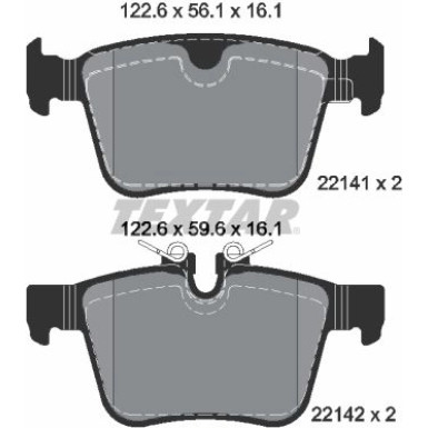 Bremsbelagsatz Volvo T. S90/V90/Xc90 2.0 14 | 2214101