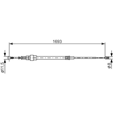 Handbremsseil li/re | AUDI,SEAT,SKODA,VW | 1987477817