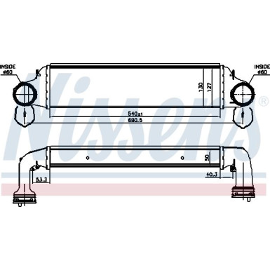 Ladeluftkühler PKW | BMW E83 X3 2,0D-3,0D 04 | 96723