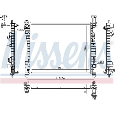 Wasserkühler PKW | JEEP GRAND CHEROKEE 5.7 10 | 61033