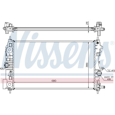 Wasserkühler PKW | OPEL INSIGNIA 08- 1.4 I 16V TURBO | 630745