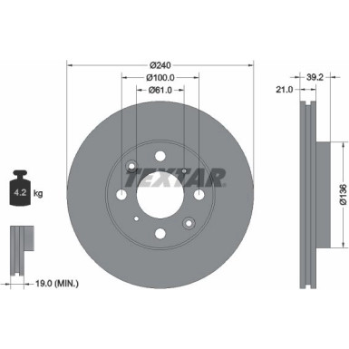 Bremsscheibe Honda P.Logo/Jazz 02-03 | 92110300