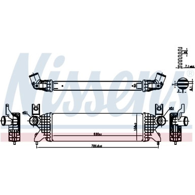 Ladeluftkühler PKW | Suzuki Vitara 1.4T 15 | 961507