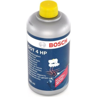 Bremsflüssigkeit BOSCH | DOT 4 HP 0,5l Kunststoffkanister | 1987479112