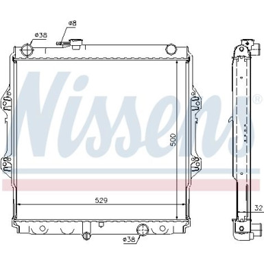 Wasserkühler PKW | TOYOTA Hilux 2.5 TD 01 | 64598A