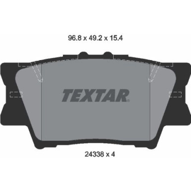 Bremsbelagsatz Toyota T. Rav4 Iii 06-/Camry 06 | 2433801