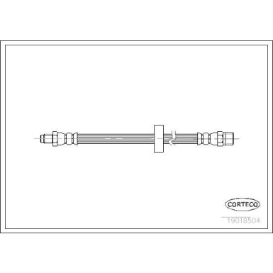 CORTECO Bremsschlauch | 19018504