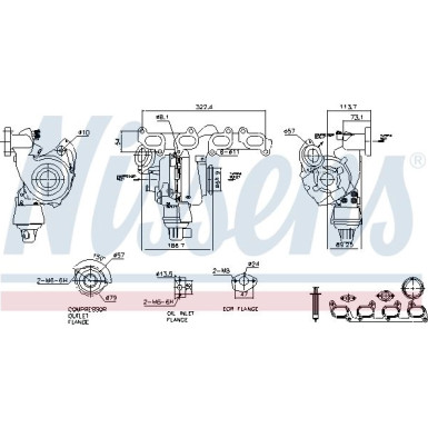 Nissens Turbo | AUDI A3,Q3,SKODA,SEAT,VW 03 | 93285