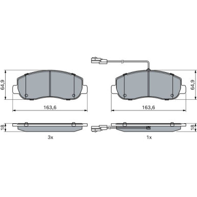 Bremsklötze | OPEL Movano B 10 | 0 986 494 894