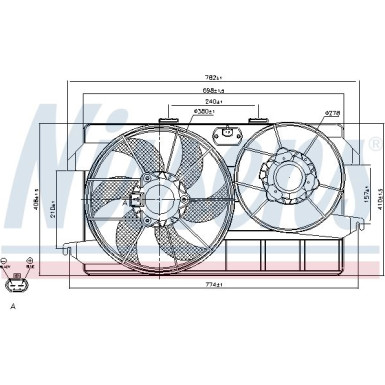 Kühlerlüfter PKW | FORD TRANSIT CONNECT +AC 02 | 85262