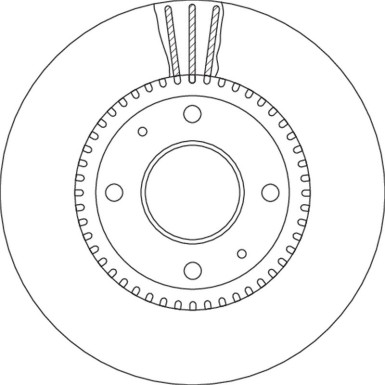 TRW Bremsscheibe | DF4710