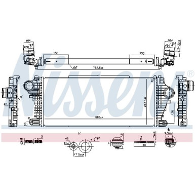 Ladeluftkühler PKW | Opel Insignia B 2.0 17 | 961534