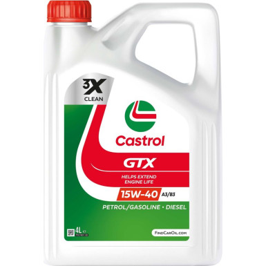 Castrol GTX 15W-40 A3/B3 4 Liter | 15F628