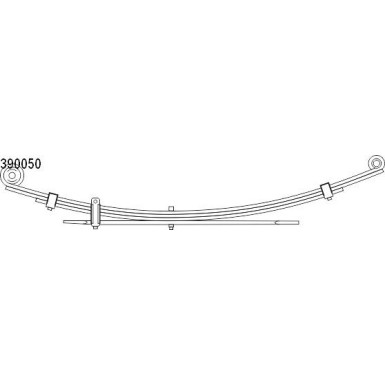 Federpaket - Federung/Dämpfung Hyundai T. H-1 08- (3+1) (525/675mm) | 10.390.050.00