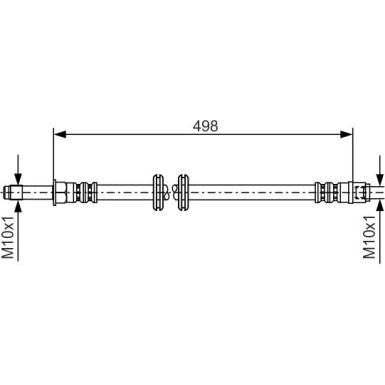 Bremsschlauch VA | MERCEDES W639 03 | 1987481006