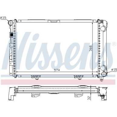 Wasserkühler PKW | MERCEDES W201 | 62671A