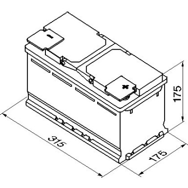 S4 010 BOSCH | PKW-Batterie | 12V 80Ah 740A | 0 092 S40 100