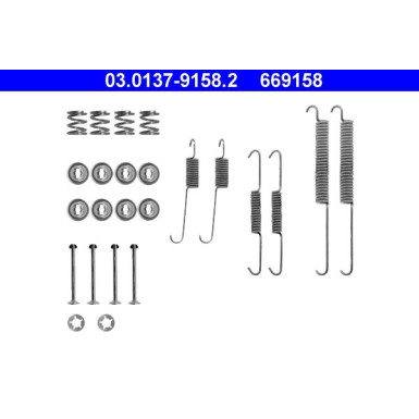 Zubehörsatz, Bremsbacken | 03.0137-9158.2
