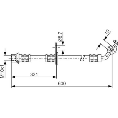 Bremsschlauch | TOYOTA RAV4 | 1987476106