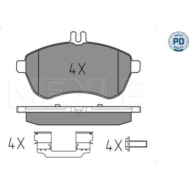 Bremsbelagsatz Db P. W204/W212 07 | 025 243 0620-1/PD