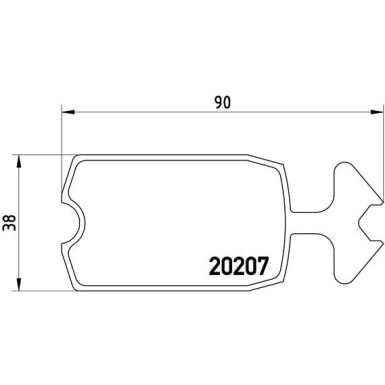 BREMBO Bremsklötze VA | CITROËN 2 CV/ACADIANE/DYANE 79 | P 61 002