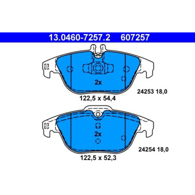 Bremsbelagsatz Db T. W204/S204/X204/A207/C207 07 | 13.0460-7257.2