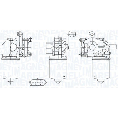 Wischermotor | Ford Fiesta V 1.3 01-08 | 64050002010