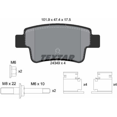 Bremsbelagsatz Opel T. Corsa D | 2434903