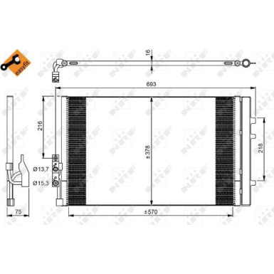 Kondensator, Klimaanlage | 350036