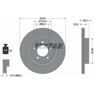 Bremsscheibe | 92345705